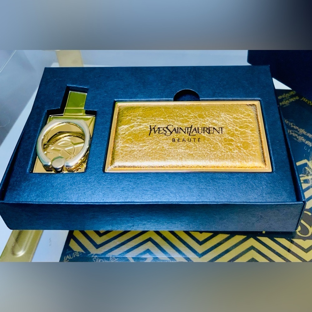 Yves Saint Laurent YSL Phone Ring and Mirror SET New With Box - Picture 4 of 11